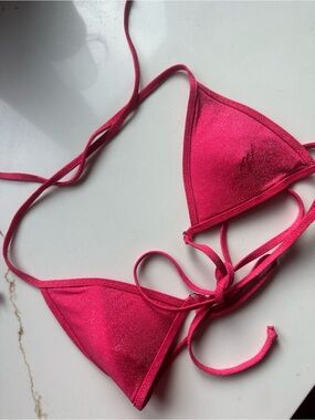 White Fox bikini Triangle Bikini Top XS